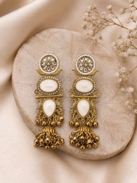 Kashmiri Chand Bali Earrings