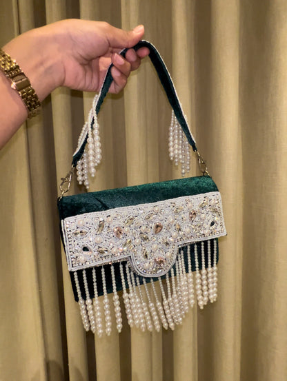 Crystal Luxury Bags : Green