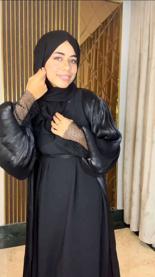 Starlight Shimmer Abaya : Black