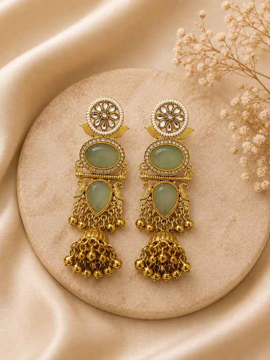 Kashmiri Chand Bali Earrings