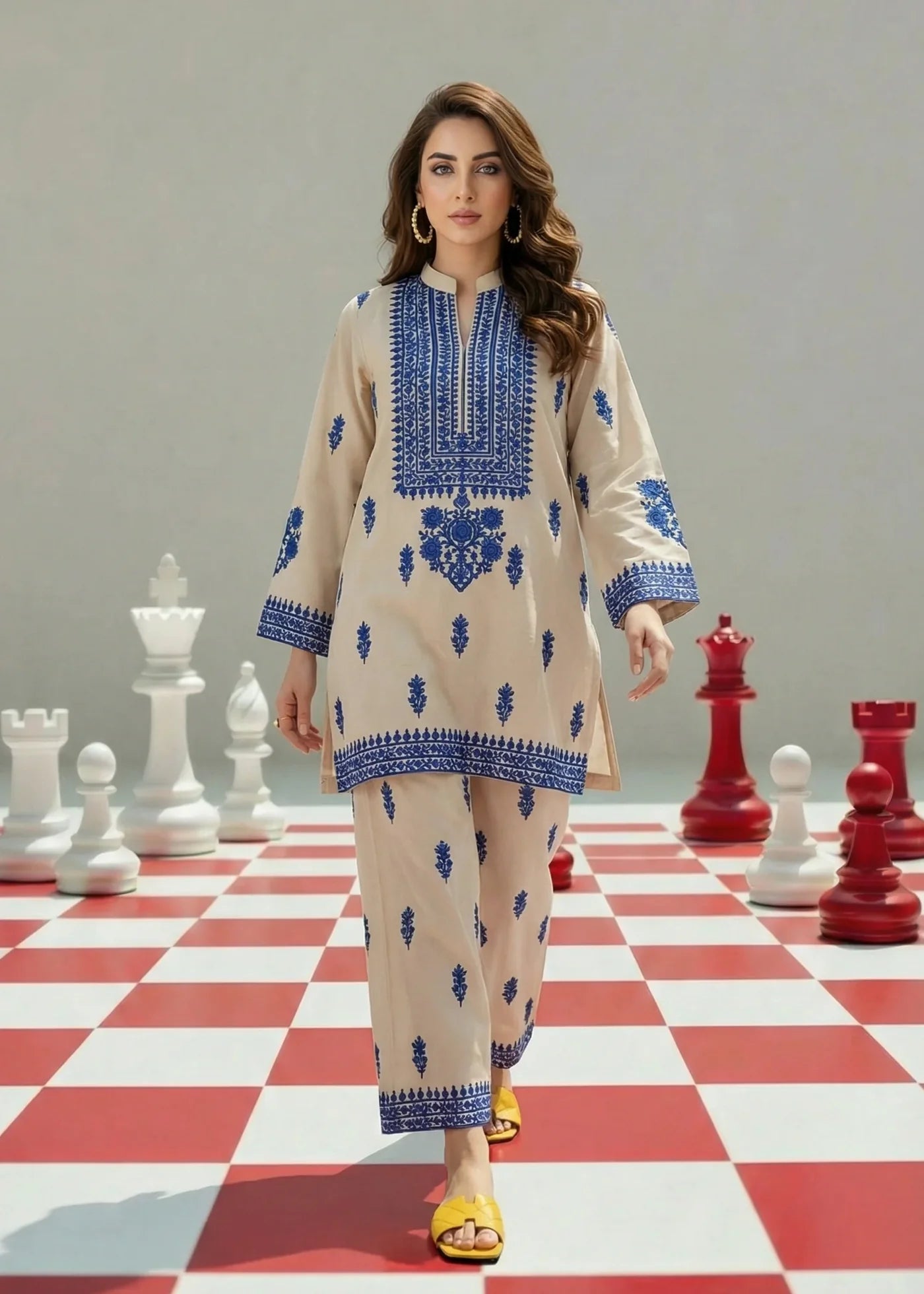 COORD SETS, LAWN SETS, READY TO WEAR, 2 PIECE, LAWN SET